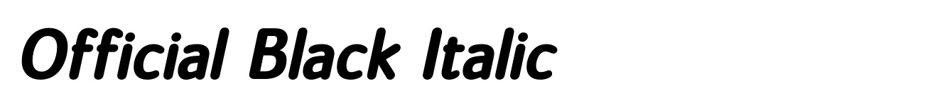 Official Black Italic image